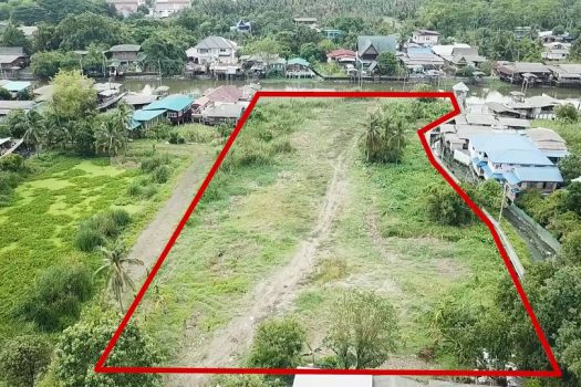 ขายด่วน ที่ดิน ขนาด 5-0-13 ไร่ ติดริมน้ำ หน้าน้ำกว้าง 70 เมตร