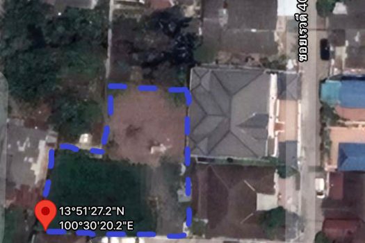 ขายที่ดินสวย สภาพแวดล้อมดี ทำเลเยี่ยม ขนาด 199 ตร.ว.ในซอย เรวดี 40 ทำเลดี เข้า ออก ได้ 2 ทาง ซอย เรวดี 40และ 42