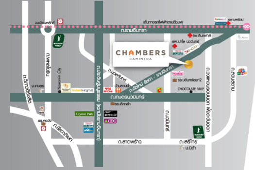 ขายคอนโด Chambers Ramintra (แชมเบอร์ส รามอินทรา) 83 ตร.ม. 2 ห้องนอน ทำเลดี ใกล้ทางด่วนรามอินทรา ใกล้แฟชั่น และสถานีรถไฟฟ้า 🌈