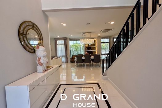 ขาย/ให้เช่า บ้านหรู 𝗡𝗮𝗻𝘁𝗮𝘄𝗮𝗻 พระราม 𝟵 กรุงเทพกรีฑาตัดใหม่ บ้านแปลงมุม ติดสวน แต่งสวย พร้อมสระว่ายน้ำ