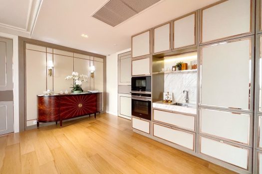 โครงการ 333 ริเวอร์ไซด์ คอนโดมิเนียม ห้องหัวมุม วิวรัฐสภาและโค้งน้ำแบบพาโนรามา ตกแต่ง Exclusive Design โดย A49