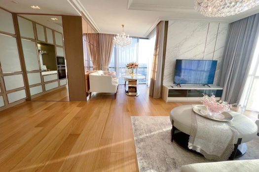 โครงการ 333 ริเวอร์ไซด์ คอนโดมิเนียม ห้องหัวมุม วิวรัฐสภาและโค้งน้ำแบบพาโนรามา ตกแต่ง Exclusive Design โดย A49