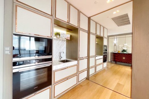 โครงการ 333 ริเวอร์ไซด์ คอนโดมิเนียม ห้องหัวมุม วิวรัฐสภาและโค้งน้ำแบบพาโนรามา ตกแต่ง Exclusive Design โดย A49