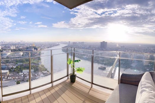 โครงการ 333 ริเวอร์ไซด์ คอนโดมิเนียม ห้องหัวมุม วิวรัฐสภาและโค้งน้ำแบบพาโนรามา ตกแต่ง Exclusive Design โดย A49