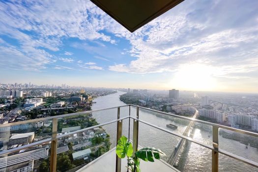 โครงการ 333 ริเวอร์ไซด์ คอนโดมิเนียม ห้องหัวมุม วิวรัฐสภาและโค้งน้ำแบบพาโนรามา ตกแต่ง Exclusive Design โดย A49