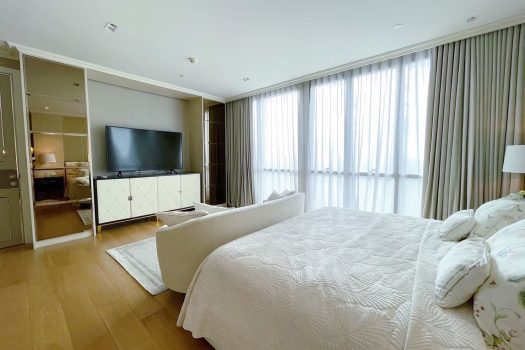 โครงการ 333 ริเวอร์ไซด์ คอนโดมิเนียม ห้องหัวมุม วิวรัฐสภาและโค้งน้ำแบบพาโนรามา ตกแต่ง Exclusive Design โดย A49