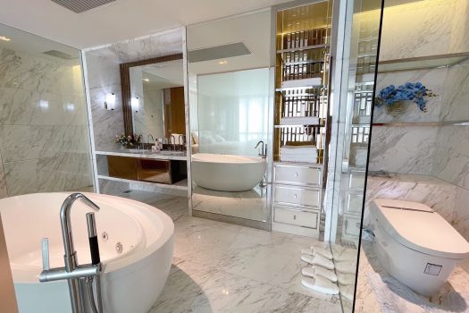 โครงการ 333 ริเวอร์ไซด์ คอนโดมิเนียม ห้องหัวมุม วิวรัฐสภาและโค้งน้ำแบบพาโนรามา ตกแต่ง Exclusive Design โดย A49