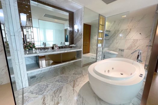 โครงการ 333 ริเวอร์ไซด์ คอนโดมิเนียม ห้องหัวมุม วิวรัฐสภาและโค้งน้ำแบบพาโนรามา ตกแต่ง Exclusive Design โดย A49