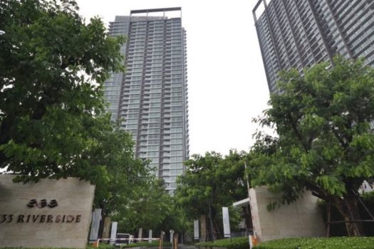 โครงการ 333 ริเวอร์ไซด์ คอนโดมิเนียม ห้องหัวมุม วิวรัฐสภาและโค้งน้ำแบบพาโนรามา ตกแต่ง Exclusive Design โดย A49