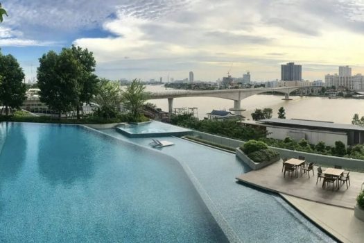 โครงการ 333 ริเวอร์ไซด์ คอนโดมิเนียม ห้องหัวมุม วิวรัฐสภาและโค้งน้ำแบบพาโนรามา ตกแต่ง Exclusive Design โดย A49